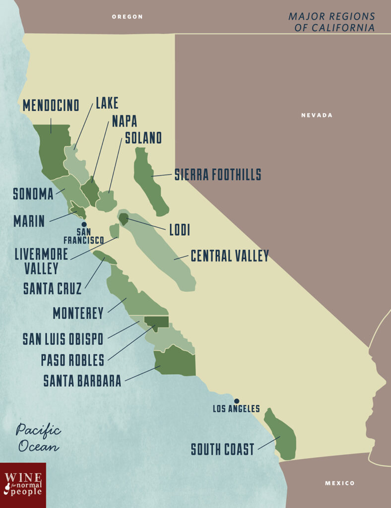 New World Wine Regions - California