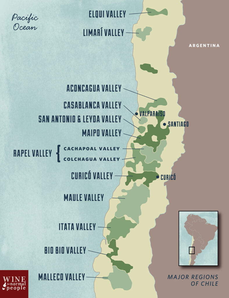 New World Wine Regions - Chile