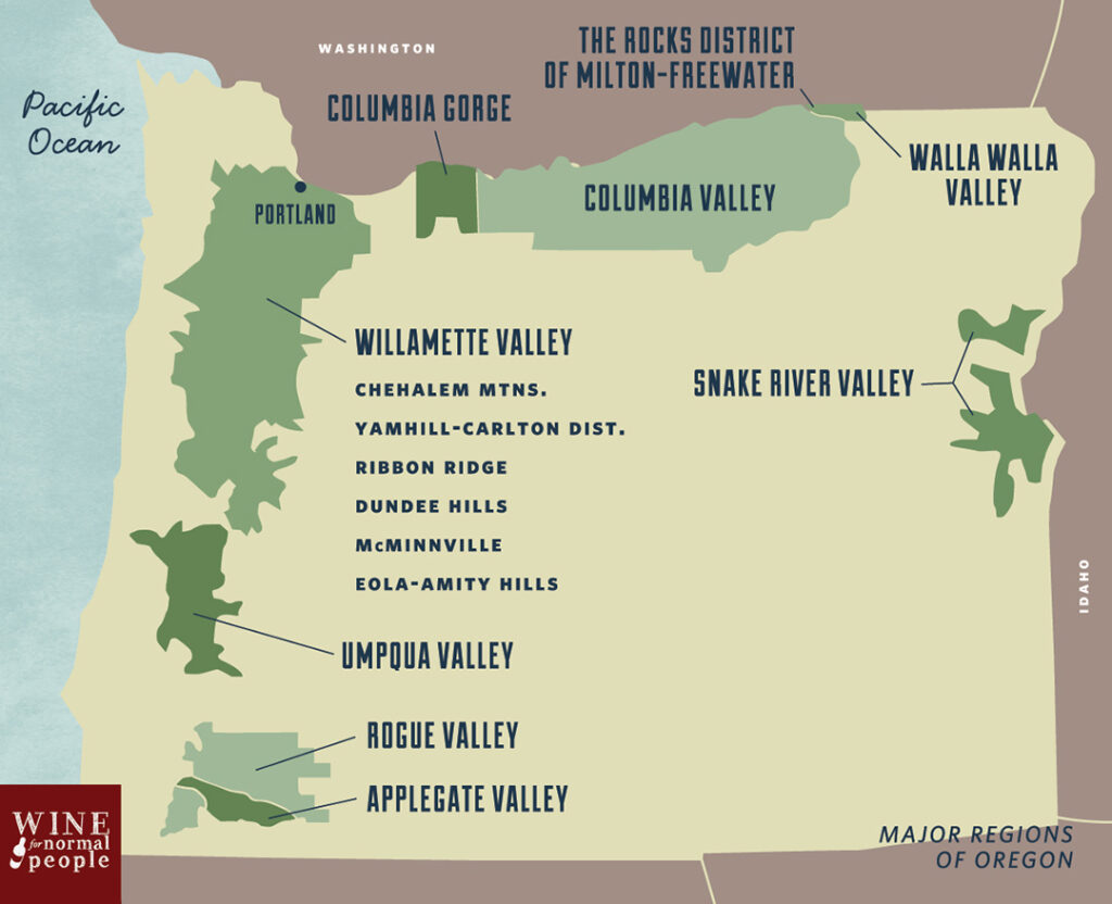 New World - Oregon Wine Regions