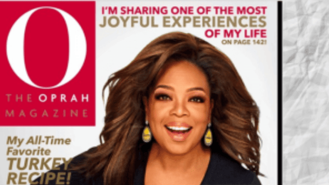 cover of O Magazine from Oprah Winfrey