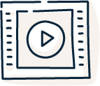 illustration of video play screen
