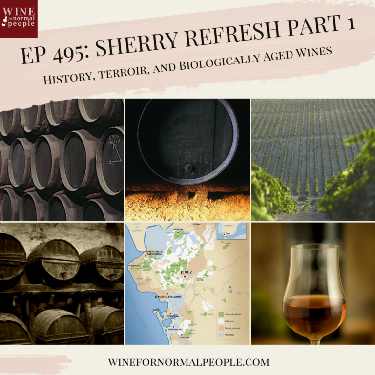 Ep 495: Sherry Refresh Part 1 –History, terroir, and Biologically Aged Wines